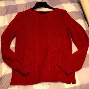 Red Banana Republic sweater with zipper detail M
